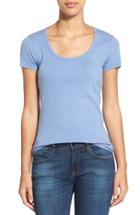 Women's Caslon Short Sleeve Scoop Neck Tee - Blue
