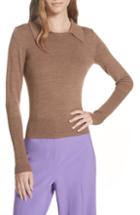Women's Mm6 Maison Margiela Sequin Trim Wool Blend Sweater