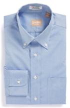 Men's Gitman Regular Fit Pinpoint Cotton Oxford Button Down Dress Shirt .5 - 34 - White