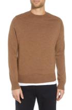 Men's Vince Regular Fit Ottoman Stitch Wool Sweater - Beige