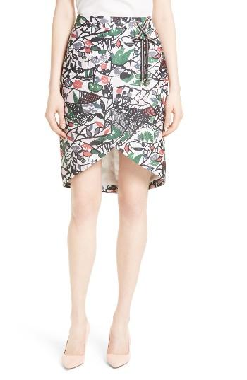 Women's Ted Baker London Lexan Crossover Faux Wrap Skirt - Grey