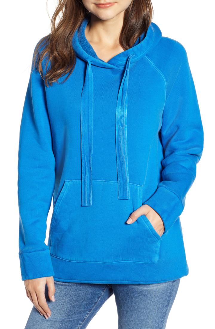 Women's Stateside Neon Oversize Hoodie - Blue