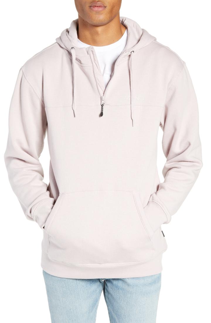 Men's Vans Anytime Quarter Zip Hooded Sweatshirt - Purple