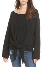 Women's Bp. Tie Front Pullover - Black