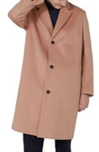 Men's Topman Oversized Single Breasted Coat - Pink