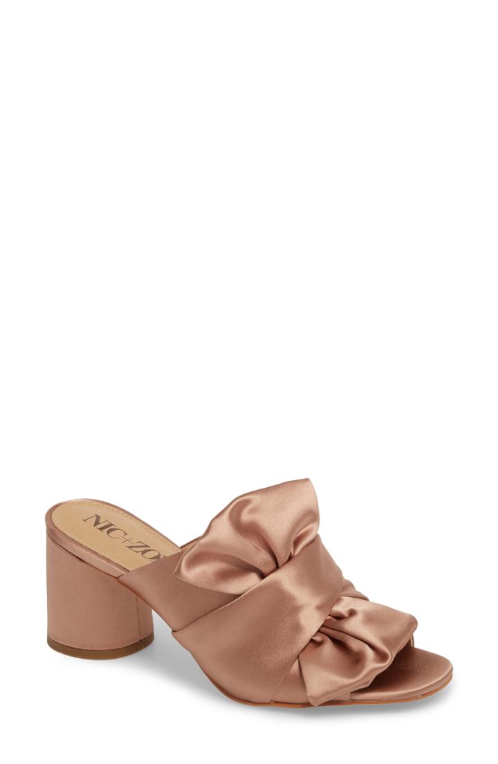 Women's Nic+zoe Poppy Bow Mule .5 M - Beige