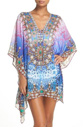 Women's Asa Kaftans Bora Bora Short Kaftan - Blue