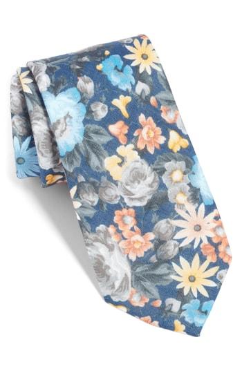 Men's The Tie Bar Duke Floral Linen Tie