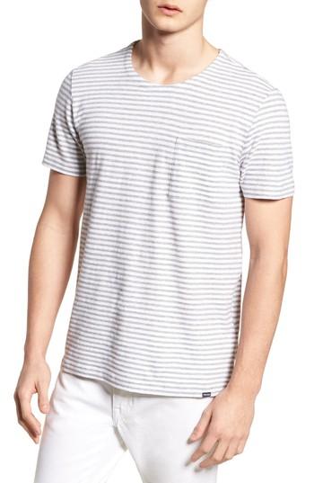 Men's Woolrich John Rich & Bros. Stripe Crewneck T-shirt - White