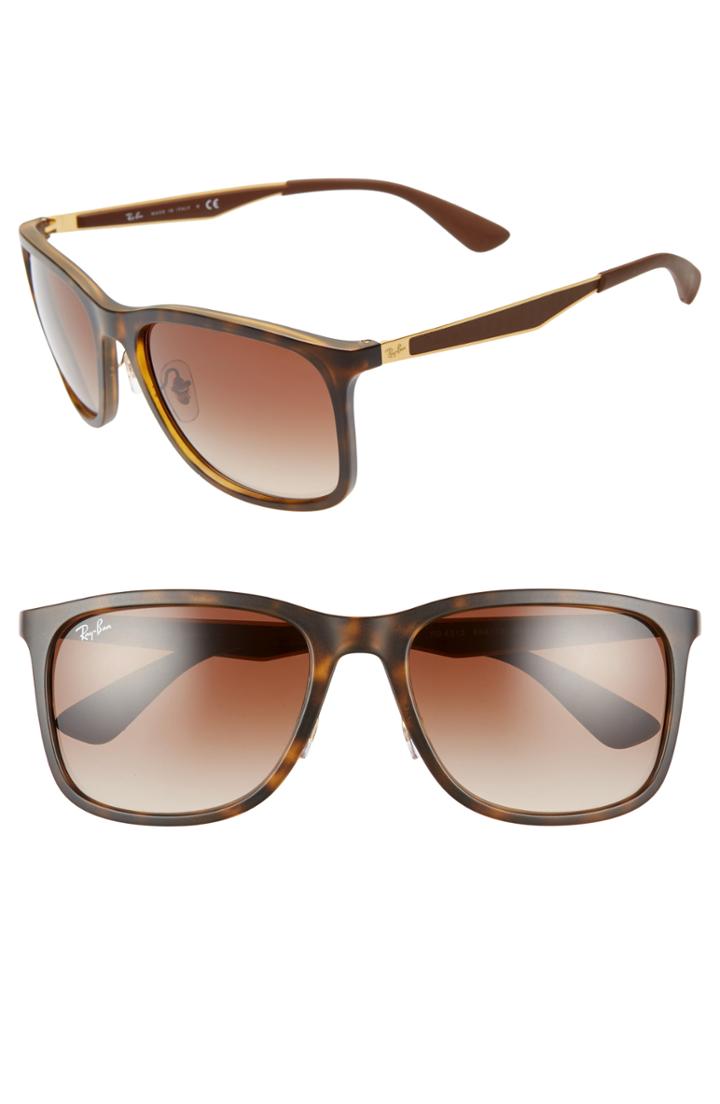 Men's Ray-ban 58mm Sunglasses - Matte Havana