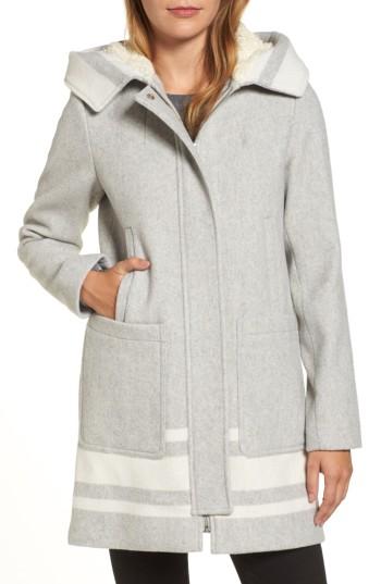 Women's Vince Camuto Hooded Car Coat