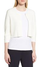 Women's Boss Fatilde Crop Cardigan - White