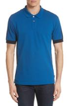 Men's Ps Paul Smith Colorblock Jersey Polo - Blue
