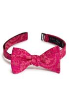 Men's Ted Baker London Floral Silk Bow Tie, Size - Pink