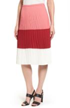 Women's Boss Visena Colorblock Pleat Skirt