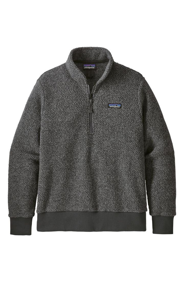 Women's Patagonia Woolyester Fleece Quarter Zip Pullover - Grey