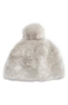 Women's Leith Oversized Pompom Faux Fur Hat - Grey