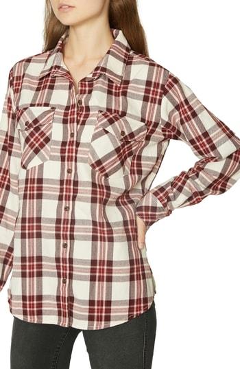 Women's Sanctuary Boyfriend For Life Shirt - Burgundy