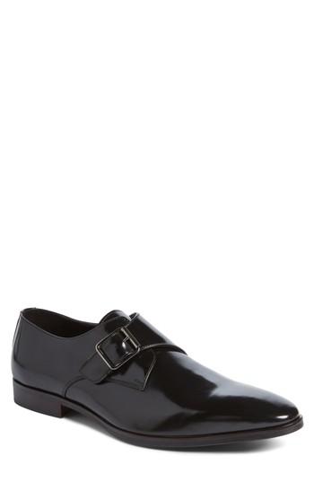 Men's The Rail Webster Single Strap Monk Shoe -6.5us / 40eu - Black