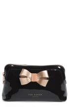 Ted Baker London Lezlie Bow Makeup Bag, Size - Black
