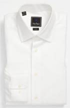 Men's David Donahue Trim Fit Dress Shirt 32/33 - White