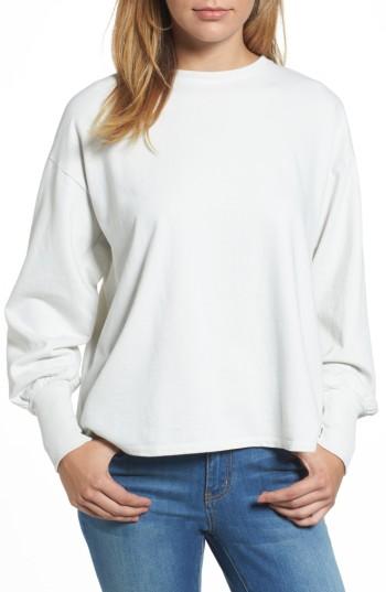 Women's Caslon Lace-up Back Sweatshirt - Grey