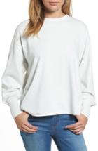 Women's Caslon Lace-up Back Sweatshirt - Grey