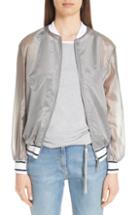 Women's Fabiana Filippi Sheer Track Jacket Us / 42 It - Grey
