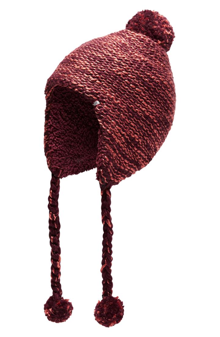 Women's The North Face Fuzzy Earflap Beanie - Purple