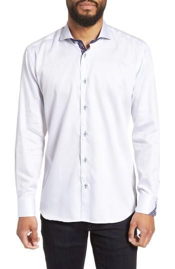 Men's Maceoo Wall Street Chelsey Dobby Sport Shirt (l) - White