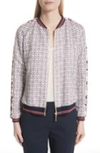 Women's Ted Baker London Xaria Geo Print Bomber Jacket - Grey