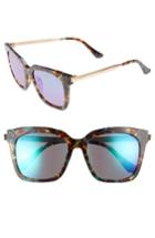 Women's Diff Bella 52mm Polarized Sunglasses - Motley/ Blue
