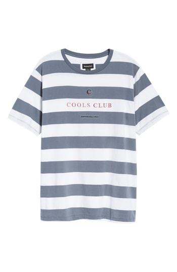 Men's Barney Cools Embroidered Cools Club Stripe T-shirt - Blue