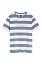 Men's Barney Cools Embroidered Cools Club Stripe T-shirt - Blue
