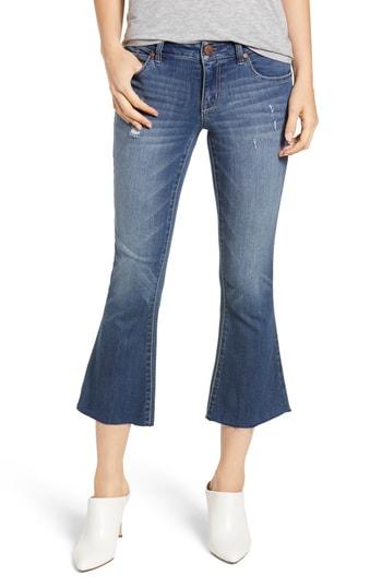 Women's 1822 Denim Crop Flare Jeans - Blue