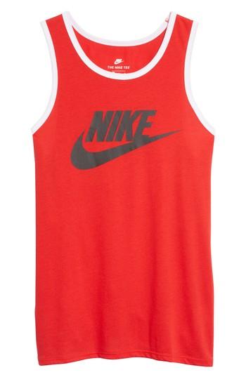 Men's Nike 'ace Sportswear Logo' Graphic Tank, Size - Red