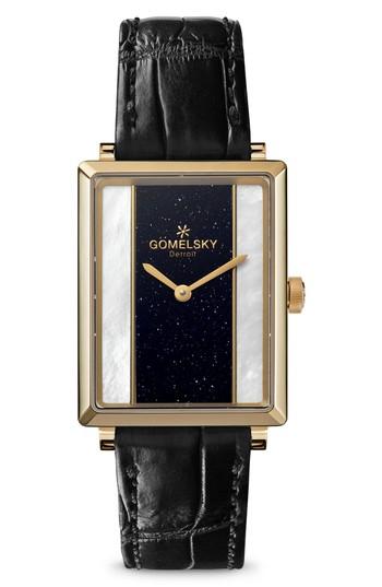 Women's Gomelsky The Shirley Fromer Alligator Strap Watch, 32mm X 25mm