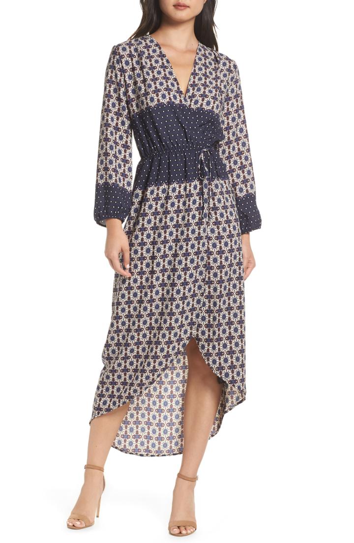 Women's Fraiche By J Ashley Blouson Midi Dress