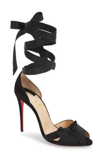 Women's Christian Louboutin Christeriva Ribbon Sandal