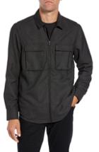Men's Calibrate Grid Zip Shirt Jacket - Black