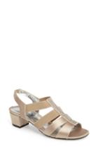 Women's David Tate Eve Embellished Sandal .5 M - Beige