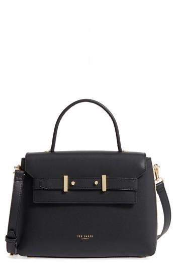 Ted Baker London Taymar - Studded Edge Lady Bag Leather Top Handle Satchel -