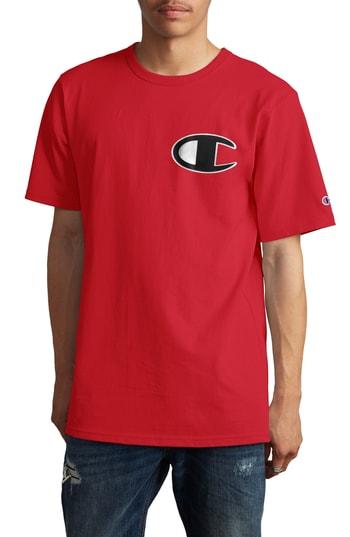 Men's Champion Elevated C-patch T-shirt - Red