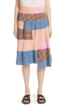 Women's Tricot Comme Des Garcons Patchwork Gingham Skirt - Yellow