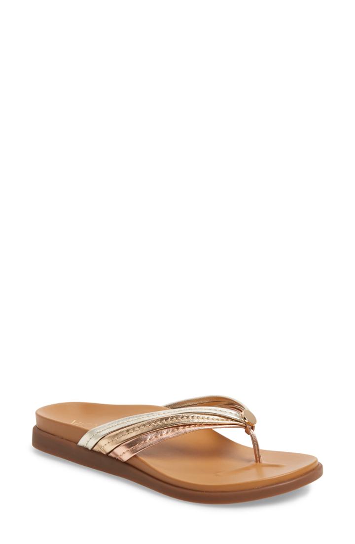 Women's Vionic Catalina Flip Flop .5 M - Metallic