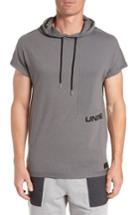 Men's Under Armour Pursuit Short Sleeve Hoodie - Grey