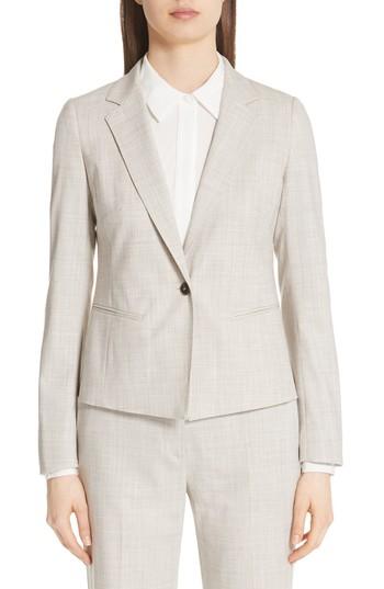 Women's Max Mara Albert Stretch Wool Jacket Us / 36 It - Beige