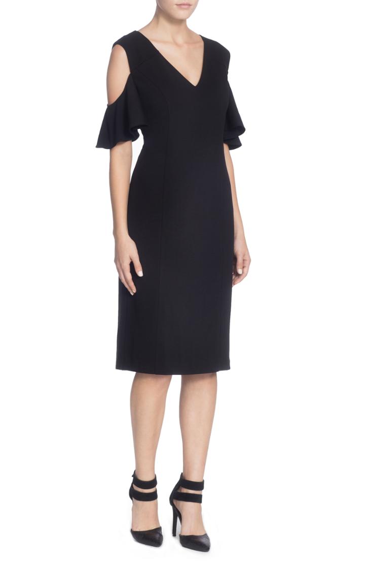 Women's Catherine Catherine Malandrino Liss Cold Shoulder Sheath Dress