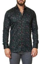 Men's Maceoo Luxor Random Arrows Trim Fit Sport Shirt (m) - Black