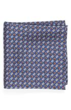Men's Lazyjack Press Tailgating Silk Pocket Square, Size - Blue